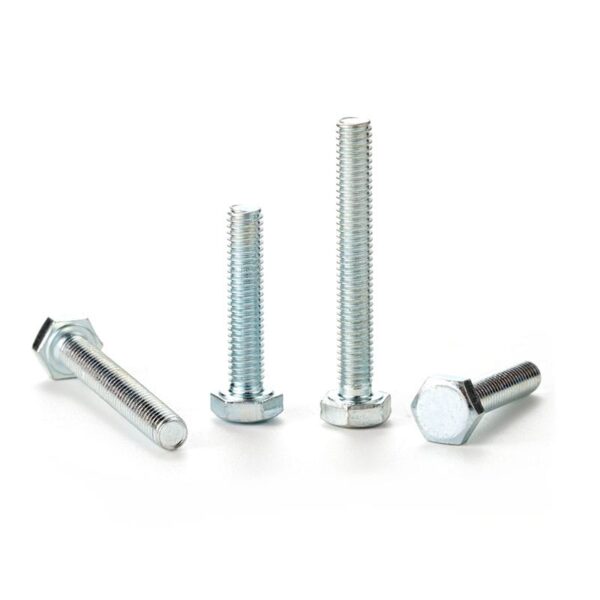 Hexagon head bolts White Zinc -1