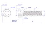 Hexagon-socket-knurled-heads-cap-screw-M14X190