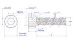 Hexagon-socket-knurled-heads-cap-screw-M20X60