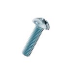 Cross-recess-pan-head-screw-white-zinc