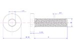 Hexagon-socket-ultra-low-flat-head-screw-M6X8mm-dk14
