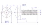 Countersunk-cross-recessed-screw-M2.5X7