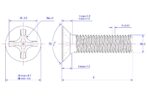 Countersunk-cross-recessed-screw-M2.5X8