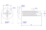 Cross-Recess-Pan-Head-Self-Drilling-Screw-M3.9X50