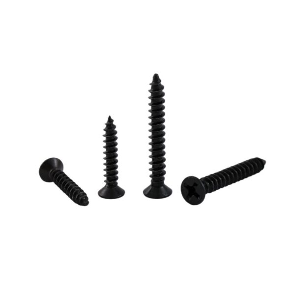 Cross-Recessed-Flat-Head-Self-Tapping-Screw-black-1