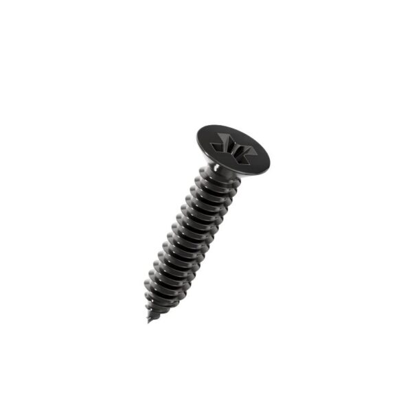 Cross-Recessed-Flat-Head-Self-Tapping-Screw-black