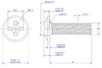Cross-Recessed-Pan-Head-Screws-with-Collar-M3X40
