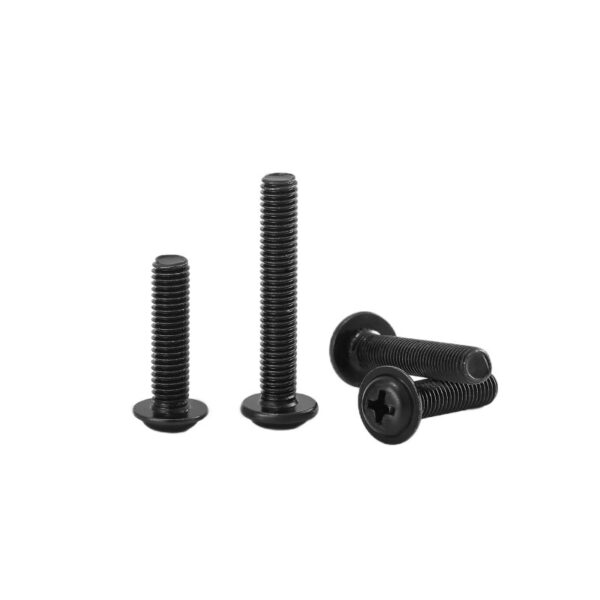 Cross-Recessed-Pan-Head-Screws-with-Collar-black-1