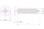 Cross-Recessed-Pan-Head-Self-Tapping-Screw-M1.2X10