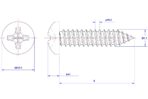 Cross-Recessed-Pan-Head-Self-Tapping-Screw-M1.7X6