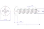 Cross-Recessed-Pan-Head-Self-Tapping-Screw-M2.2X4