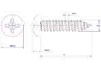 Cross-Recessed-Pan-Head-Self-Tapping-Screw-M2.2X5