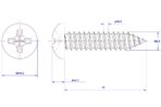 Cross-Recessed-Pan-Head-Self-Tapping-Screw-M2.6X10