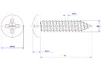 Cross-Recessed-Pan-Head-Self-Tapping-Screw-M2.6X16