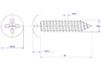 Cross-Recessed-Pan-Head-Self-Tapping-Screw-M2.6X20