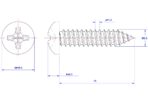 Cross-Recessed-Pan-Head-Self-Tapping-Screw-M3.5X14