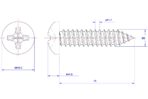 Cross-Recessed-Pan-Head-Self-Tapping-Screw-M3X14