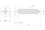 Cross-Recessed-Pan-Head-Self-Tapping-Screw-M3X50