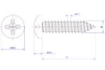 Cross-Recessed-Pan-Head-Self-Tapping-Screw-M3X8