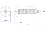 Cross-Recessed-Pan-Head-Self-Tapping-Screw-M4.2X8