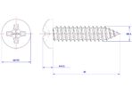 Cross-Recessed-Pan-Head-Self-Tapping-Screw-M5.5X20