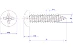 Cross-Recessed-Pan-Head-Self-Tapping-Screw-M5X30