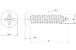 Cross-Recessed-Pan-Head-Self-Tapping-Screw-M8X50