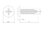 Cross-Recessed-Truss-Head-Self-Tapping-Screw-M2.3X10