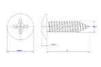 Cross-Recessed-Truss-Head-Self-Tapping-Screw-M2.3X5