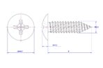 Cross-Recessed-Truss-Head-Self-Tapping-Screw-M2.3X8