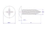 Cross-Recessed-Truss-Head-Self-Tapping-Screw-M2.6X10