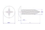 Cross-Recessed-Truss-Head-Self-Tapping-Screw-M2.6X6