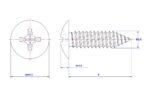Cross-Recessed-Truss-Head-Self-Tapping-Screw-M2.6X8