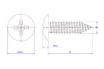 Cross-Recessed-Truss-Head-Self-Tapping-Screw-M2X10