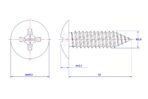 Cross-Recessed-Truss-Head-Self-Tapping-Screw-M3.9X32