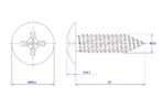 Cross-Recessed-Truss-Head-Self-Tapping-Screw-M3.9X35