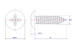 Cross-Recessed-Truss-Head-Self-Tapping-Screw-M3.9X38