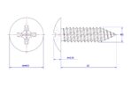 Cross-Recessed-Truss-Head-Self-Tapping-Screw-M3X22