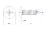Cross-Recessed-Truss-Head-Self-Tapping-Screw-M3X40