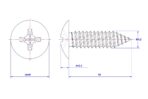 Cross-Recessed-Truss-Head-Self-Tapping-Screw-M4.2X16