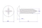Cross-Recessed-Truss-Head-Self-Tapping-Screw-M4.2X9.5