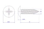 Cross-Recessed-Truss-Head-Self-Tapping-Screw-M4X25