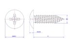 Cross-Recessed-Truss-Head-Self-Tapping-Screw-M4X8