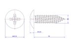 Cross-Recessed-Truss-Head-Self-Tapping-Screw-M5X50