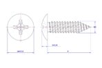 Cross-Recessed-Truss-Head-Self-Tapping-Screw-M5X8