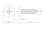 Cross-Recessed-Truss-Head-Self-Tapping-Screw-M6.3X22