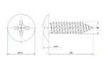 Cross-Recessed-Truss-Head-Self-Tapping-Screw-M6X100