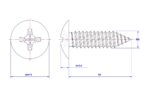 Cross-Recessed-Truss-Head-Self-Tapping-Screw-M6X16