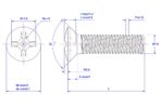 Cross-recessed-raised-countersunk-head-screw-M1.6X3