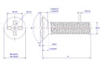 Cross-recessed-raised-countersunk-head-screw-M1.6X4